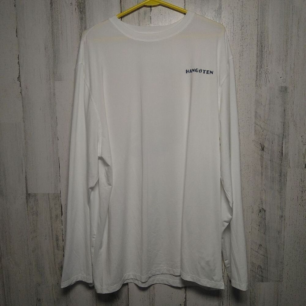 Hang Ten XXL White Ling Sleeve Tee UPF 50+